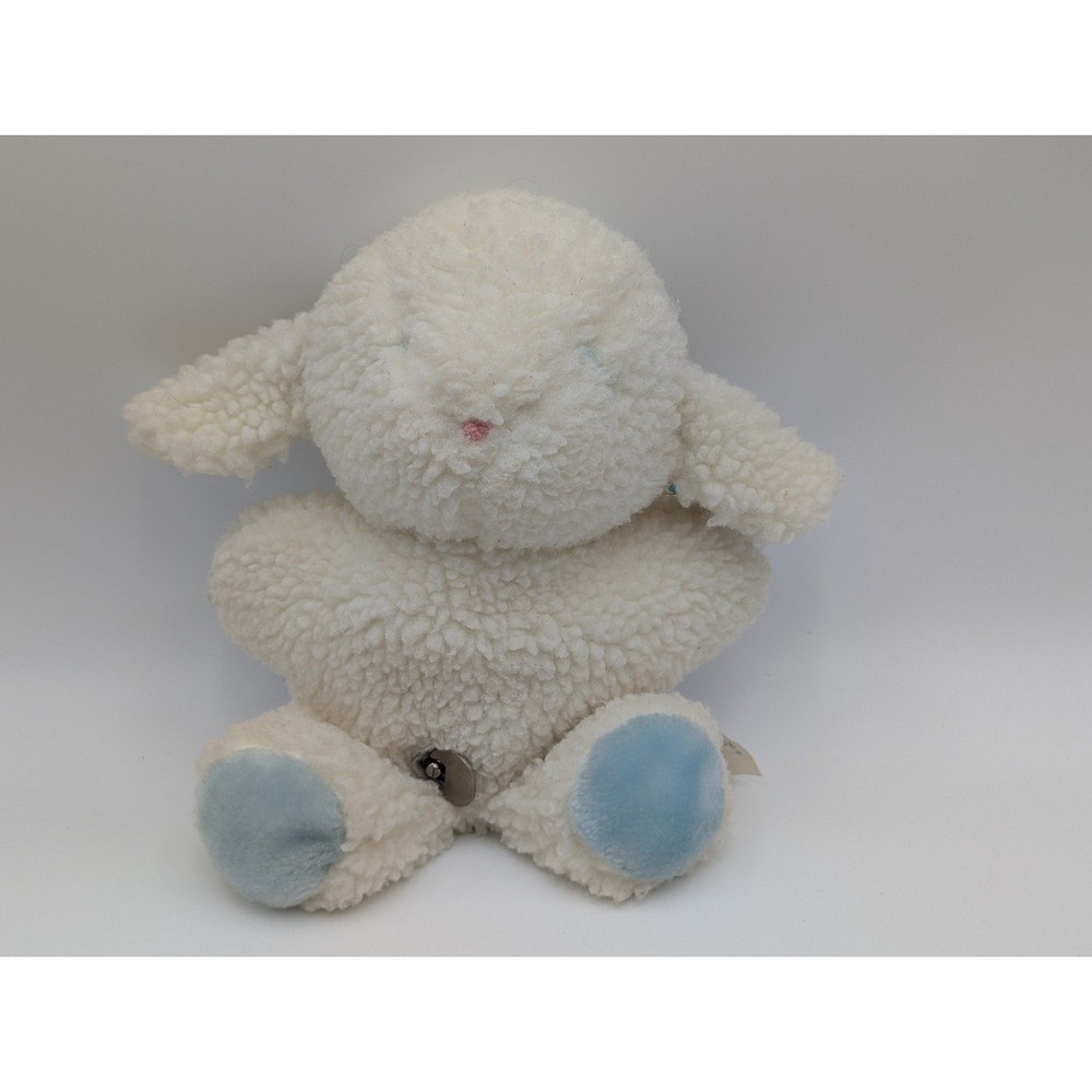 Eden Lamb Sheep Plush Musical Wind Up 9 Inch Sherpa Works Stuffed Animal Toy